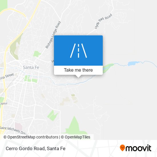 Cerro Gordo Road map