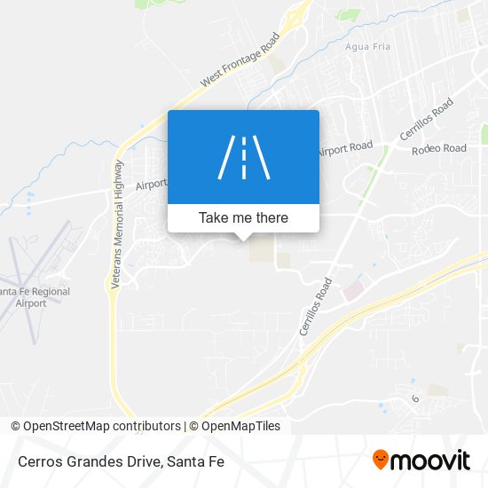 Cerros Grandes Drive map