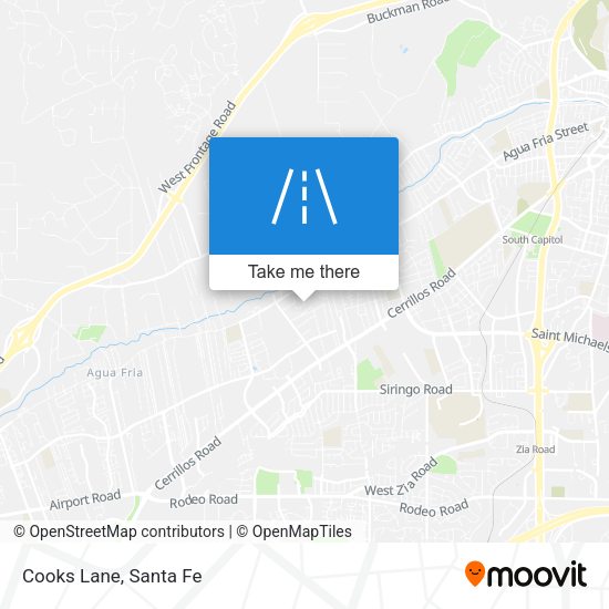 Mapa de Cooks Lane