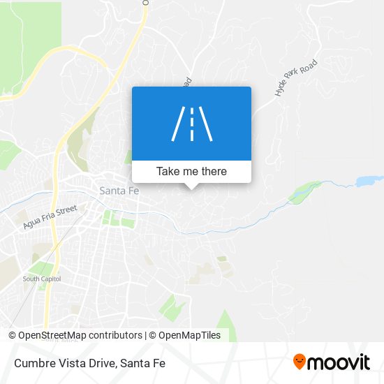 Cumbre Vista Drive map