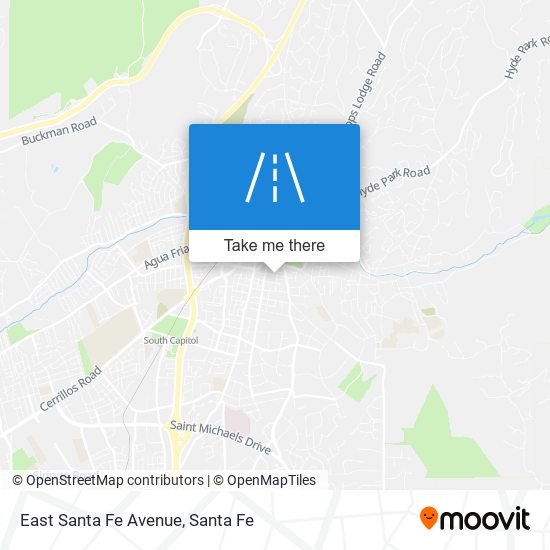 East Santa Fe Avenue map