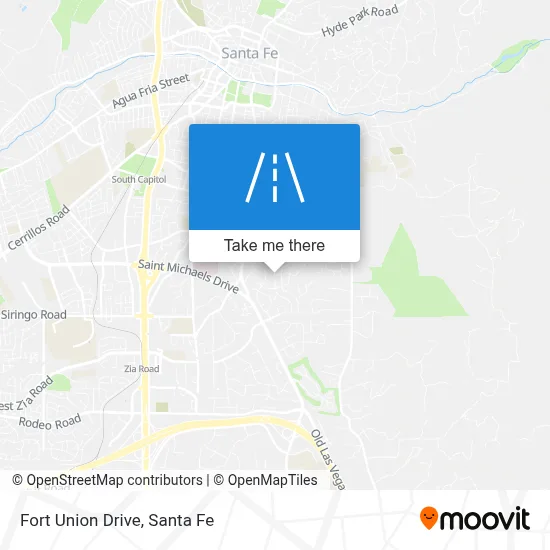 Fort Union Drive map