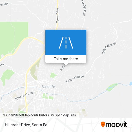 Hillcrest Drive map