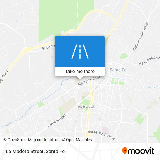 La Madera Street map