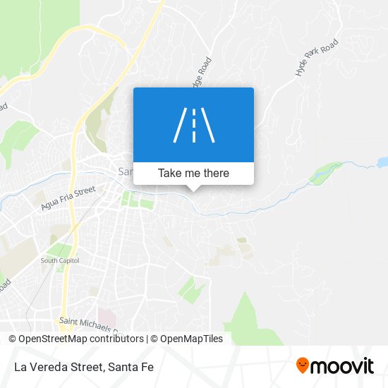 La Vereda Street map