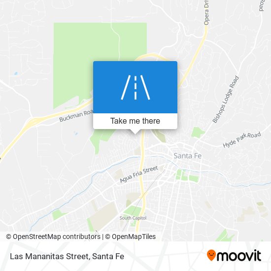 Las Mananitas Street map