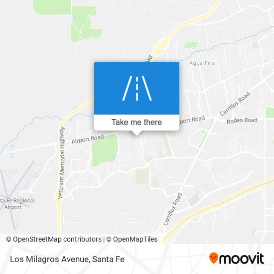 Los Milagros Avenue map