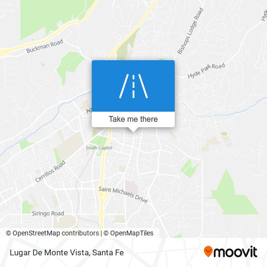 Lugar De Monte Vista map