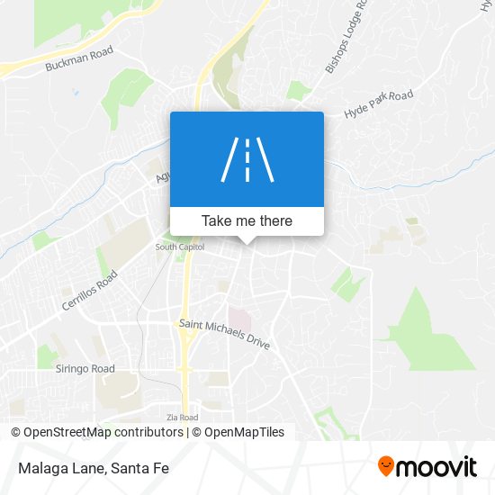 Malaga Lane map