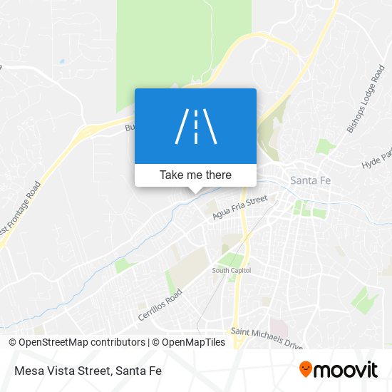 Mesa Vista Street map