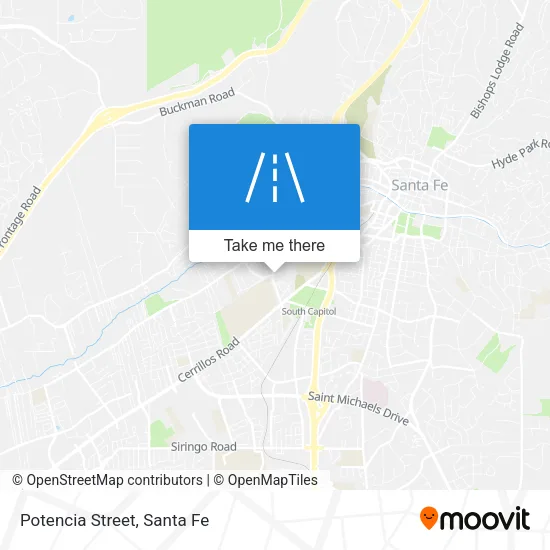 Potencia Street map
