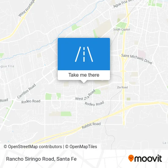 Rancho Siringo Road map