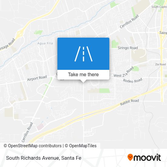 South Richards Avenue map