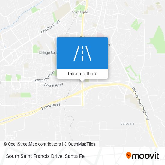 South Saint Francis Drive map