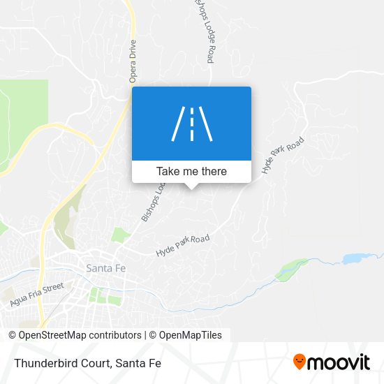 Thunderbird Court map
