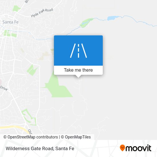 Wilderness Gate Road map