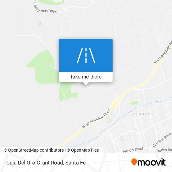 Caja Del Oro Grant Road map