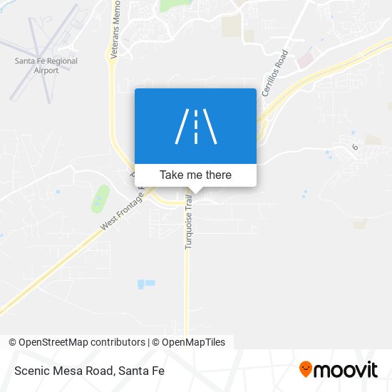 Mapa de Scenic Mesa Road