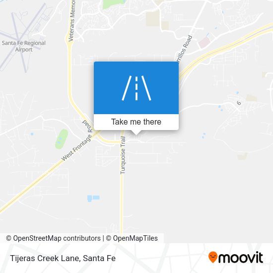 Mapa de Tijeras Creek Lane