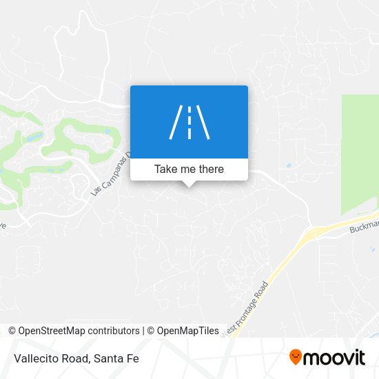 Vallecito Road map