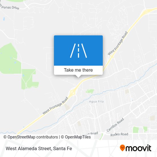 West Alameda Street map