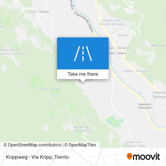Krippweg - Via Kripp map