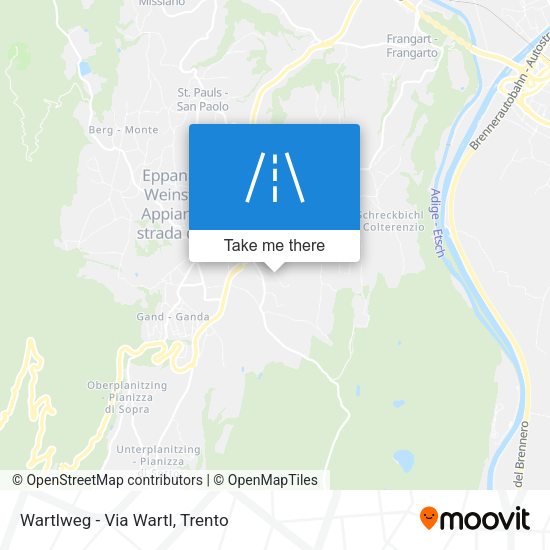 Wartlweg - Via Wartl map