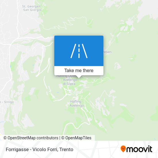 Forrigasse - Vicolo Forri map