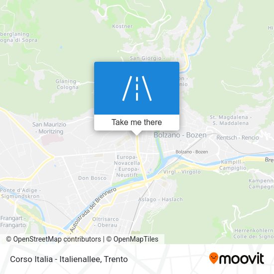 Corso Italia - Italienallee map