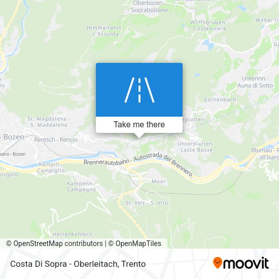 Costa Di Sopra - Oberleitach map
