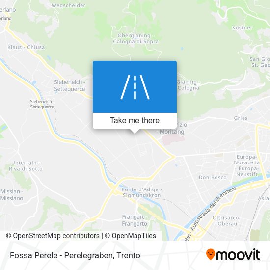 Fossa Perele - Perelegraben map
