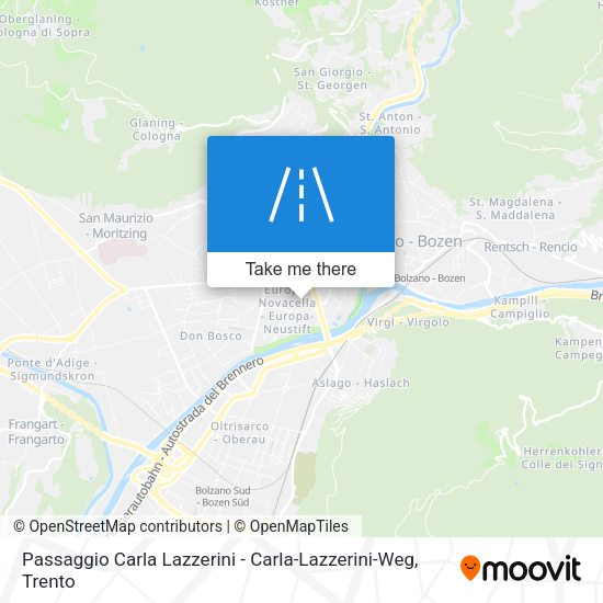 Passaggio Carla Lazzerini - Carla-Lazzerini-Weg map
