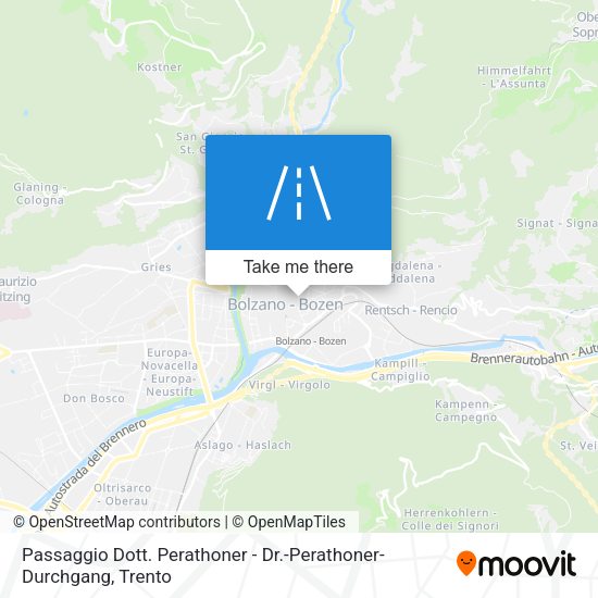 Passaggio Dott. Perathoner - Dr.-Perathoner-Durchgang map