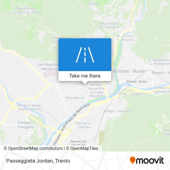Passeggiata Jordan map