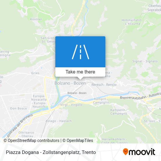 Piazza Dogana - Zollstangenplatz map