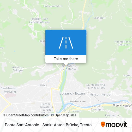 Ponte Sant'Antonio - Sankt-Anton-Brücke map