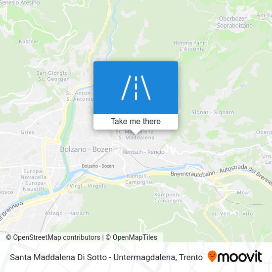 Santa Maddalena Di Sotto - Untermagdalena map