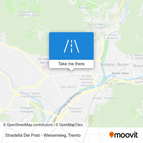Stradella Dei Prati - Wiesenweg map