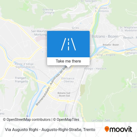 Via Augusto Righi - Augusto-Righi-Straße map