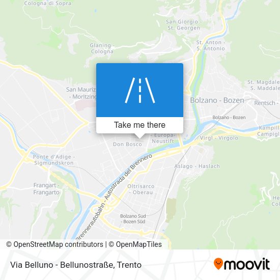 Via Belluno - Bellunostraße map