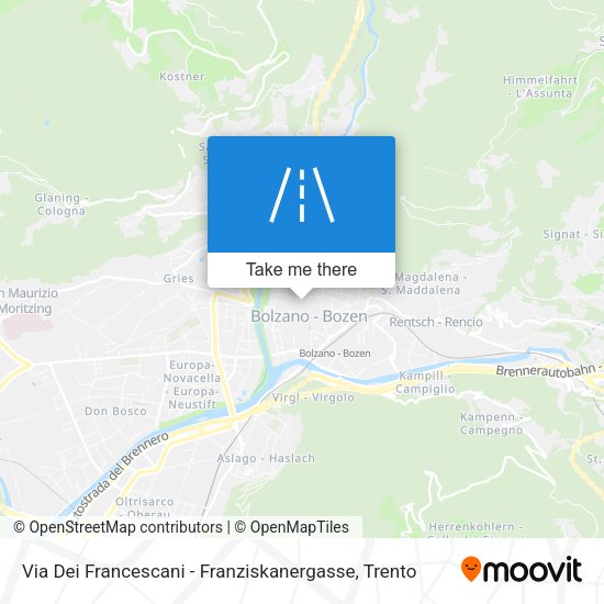 Via Dei Francescani - Franziskanergasse map