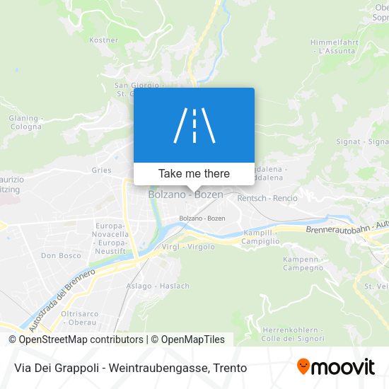 Via Dei Grappoli - Weintraubengasse map