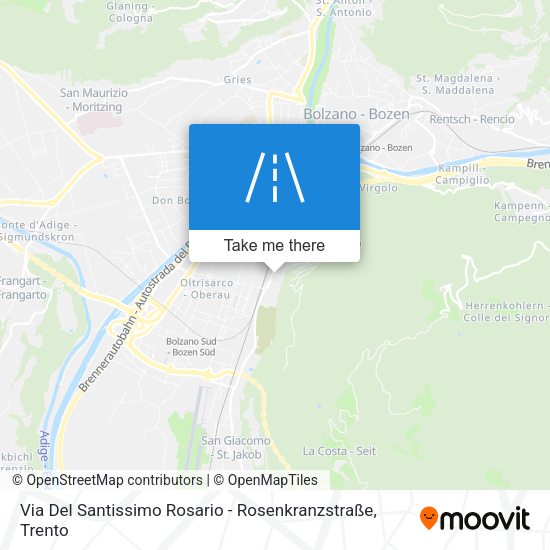 Via Del Santissimo Rosario - Rosenkranzstraße map