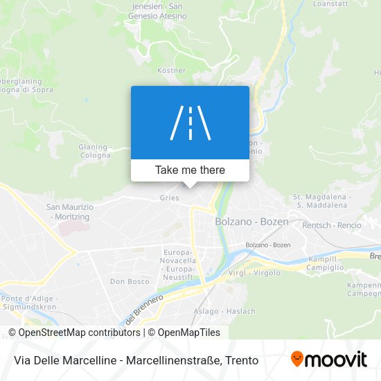 Via Delle Marcelline - Marcellinenstraße map
