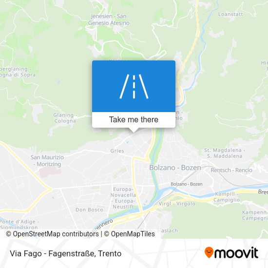 Via Fago - Fagenstraße map
