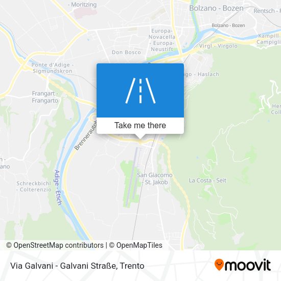 Via Galvani - Galvani Straße map