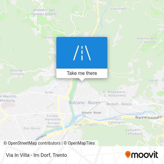 Via In Villa - Im Dorf map