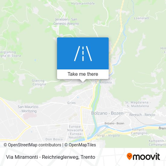 Via Miramonti - Reichrieglerweg map