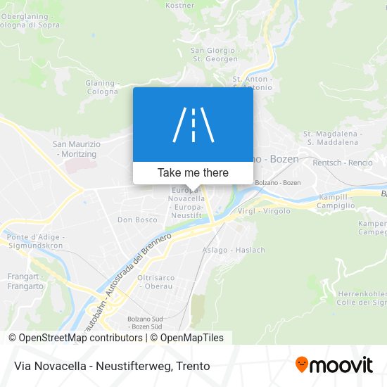 Via Novacella - Neustifterweg map