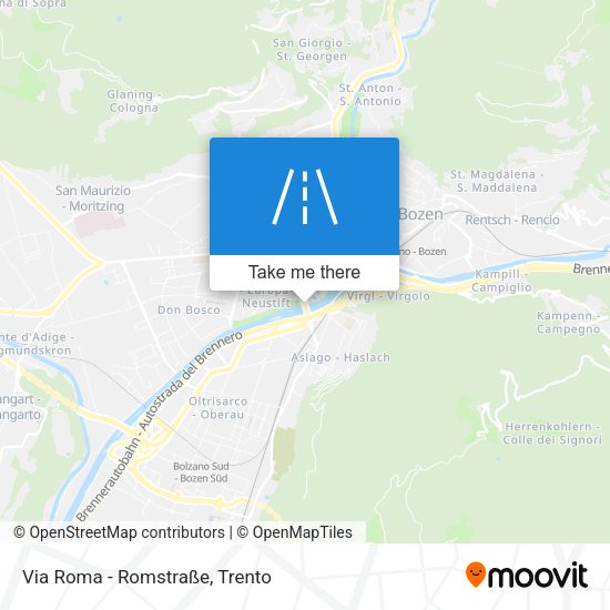 Via Roma - Romstraße map